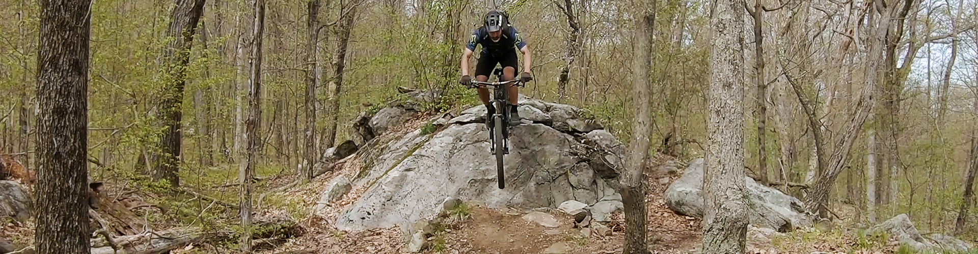 Mountain Biking at Ringwood State Park in the Ramapo Mountain State Forest in North New Jersey
